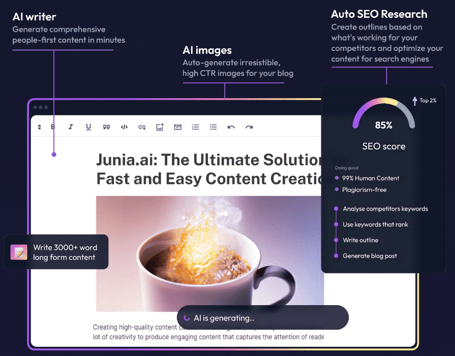 Junia Ai Review: Easy to Use Ai Tool