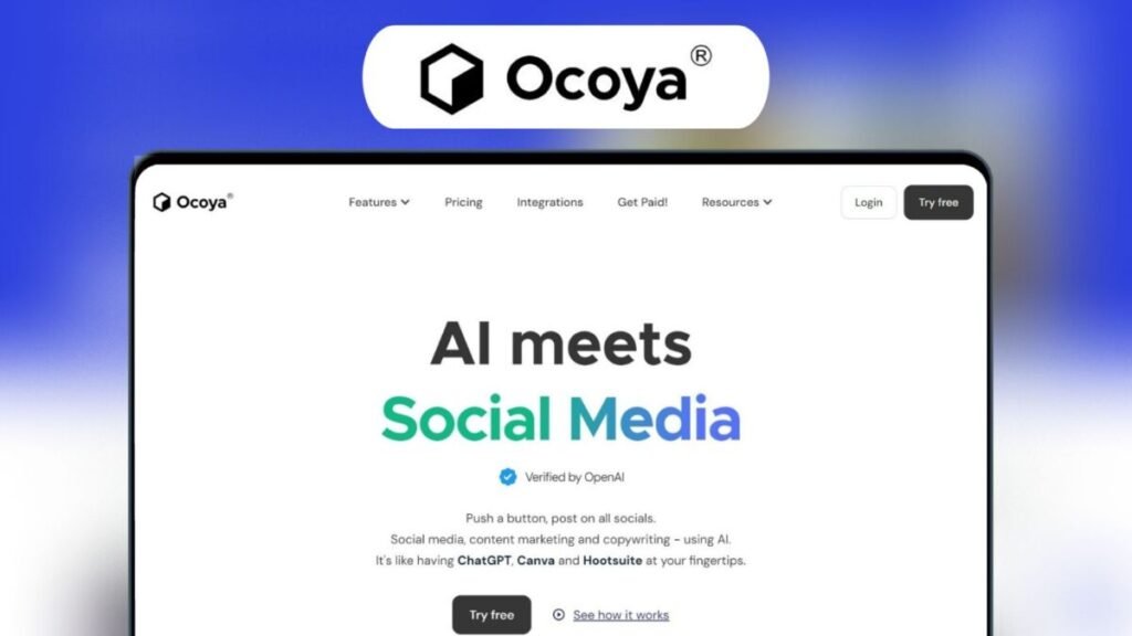 home 5 Ocoya Lifetime Deal: Ai Social Media Management | Appsumo