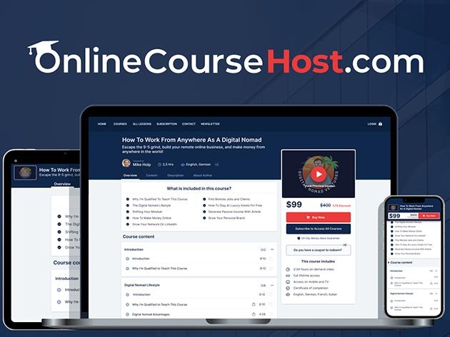 Onlinecoursehost.Com Lifetime Subscription (Pro Plan)