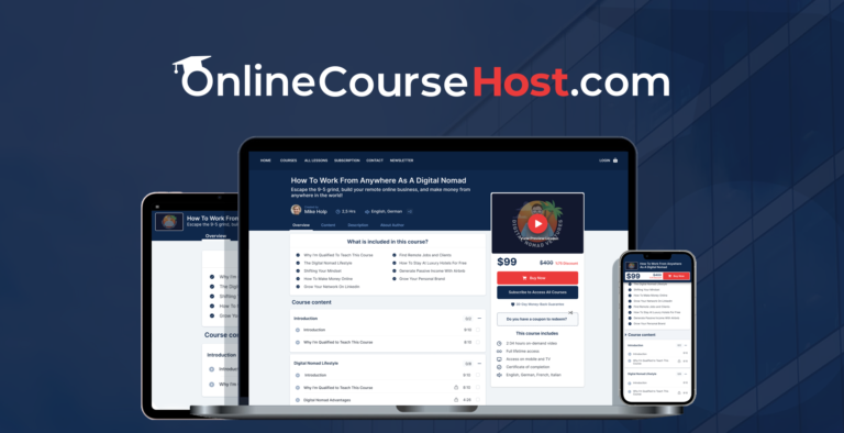 Onlinecoursehost.Com Pricing Alternatives & More