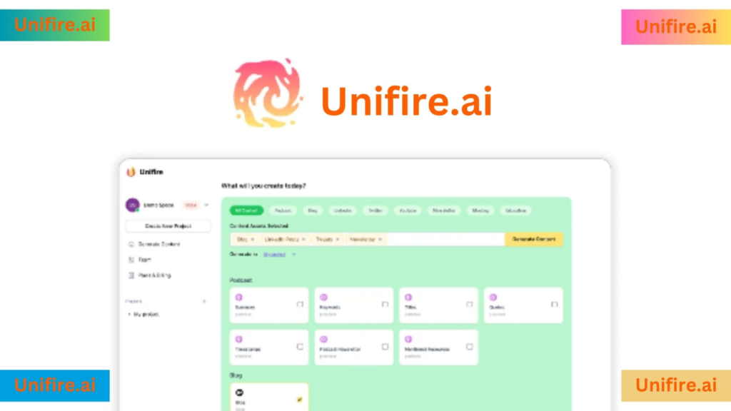 home 8 Unifire.Ai Review Transform Your Content Creation