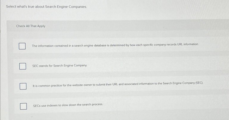 What'S True About Search Engine Companies