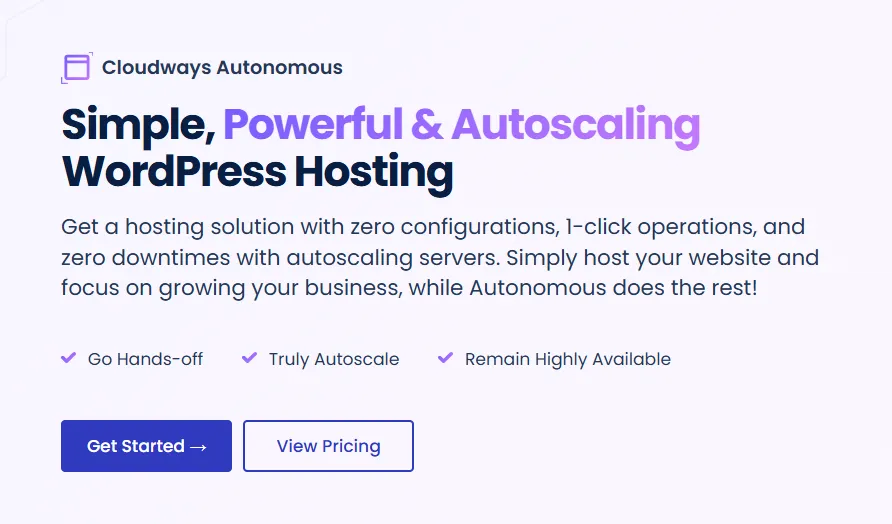 Simple Powerful Autoscaling WordPress Hosting